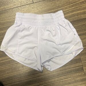 lululemon athletica White High-Rise Smocked Waist Athletic Shorts